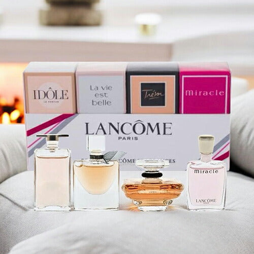 LANCOME BEST OF LANCOME FRAGRANCES SET 4 MINI PERFUMES