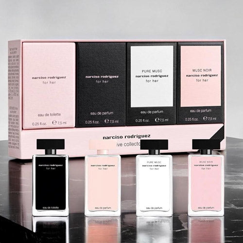 NARCISO RODRIGUEZ FOR HER COLLECTION 7.5ml x 4 MINI PERFUMES