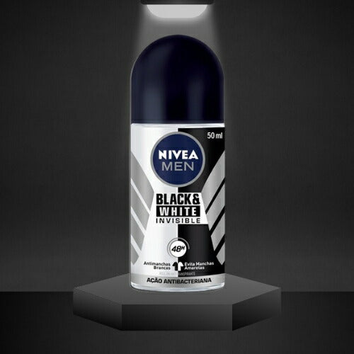 NIVEA MEN BLACK & WHITE INVISIBLE DESODORANTE ROLL ON 50ML