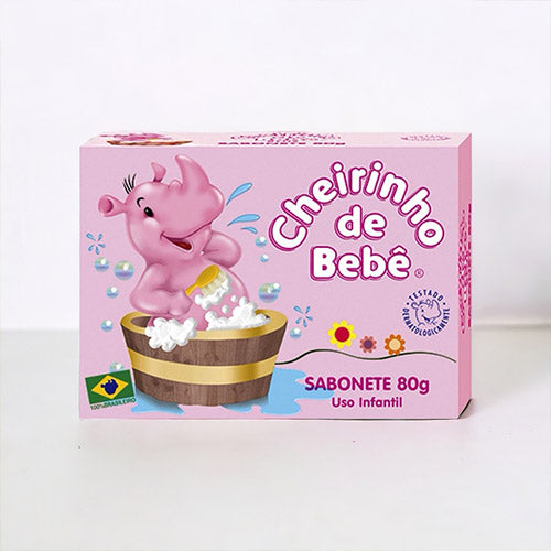 CHEIRINHO DE BEBE ROSA SABONETE 80G