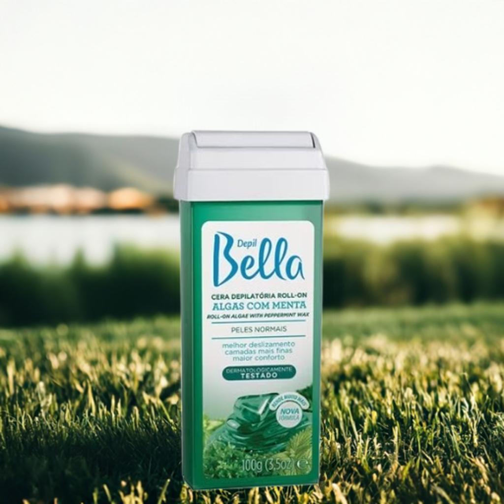 DEPIL BELLA ALGAS COM MENTA CERA DEPILATARIA ROLL ON REFIL 100g