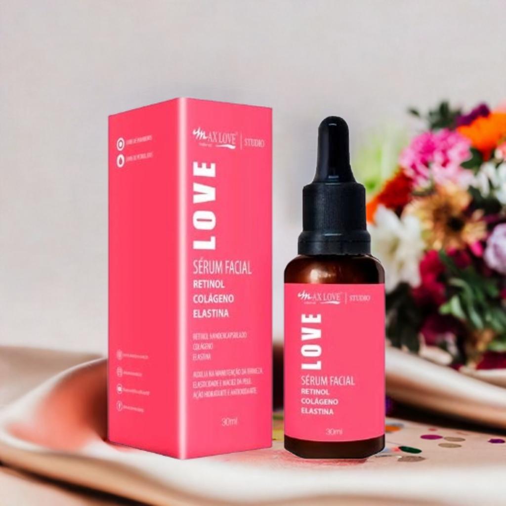 MAX LOVE RETINOL COLAGENO E ELASTINA SERUM FACIAL 30ML