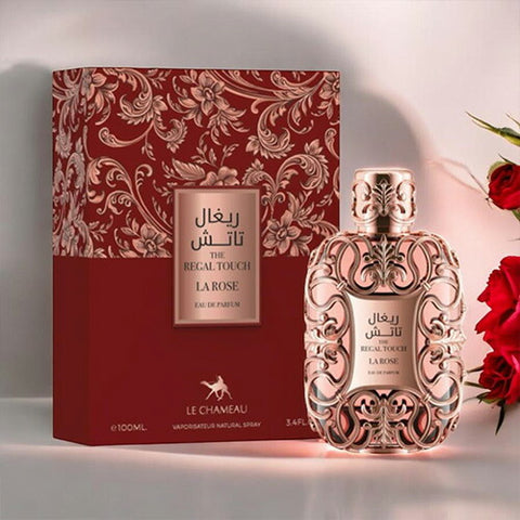 香水(女性用) LE CHAMEAU THE REGAL TOUCH LA ROSE 100ml LE CHAMEAU THE REGAL TOUCH LA ROSE EDP 100ML PERFUME ARABE