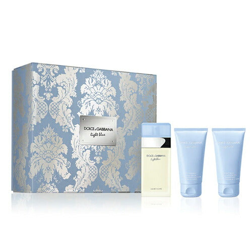 DOLCE GABBANA LIGHT BLUE POUR FEMME SET 3PCS EDT50ML / BC50ML / SG50ML
