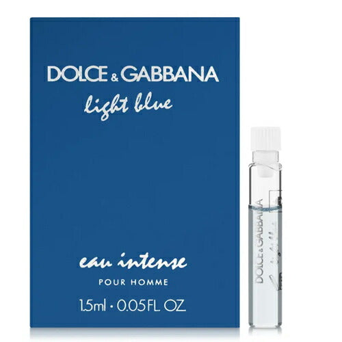 DOLCE & GABBANA LIGHT BLUE POUR HOMME EAU INTENSE EDP 1.5ML VIALS