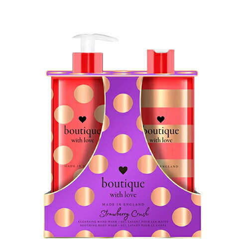 GRACE COLE WITH LOVE STRAWBERRY CRUSH SET 2PCS HANDS WASH 500ML / BODY WASH 500ML